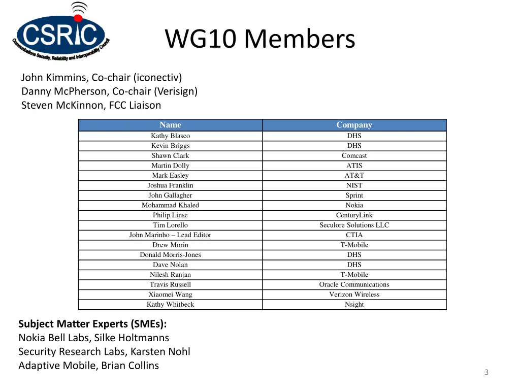 wg10 members