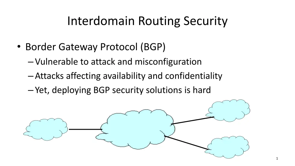 interdomain routing security