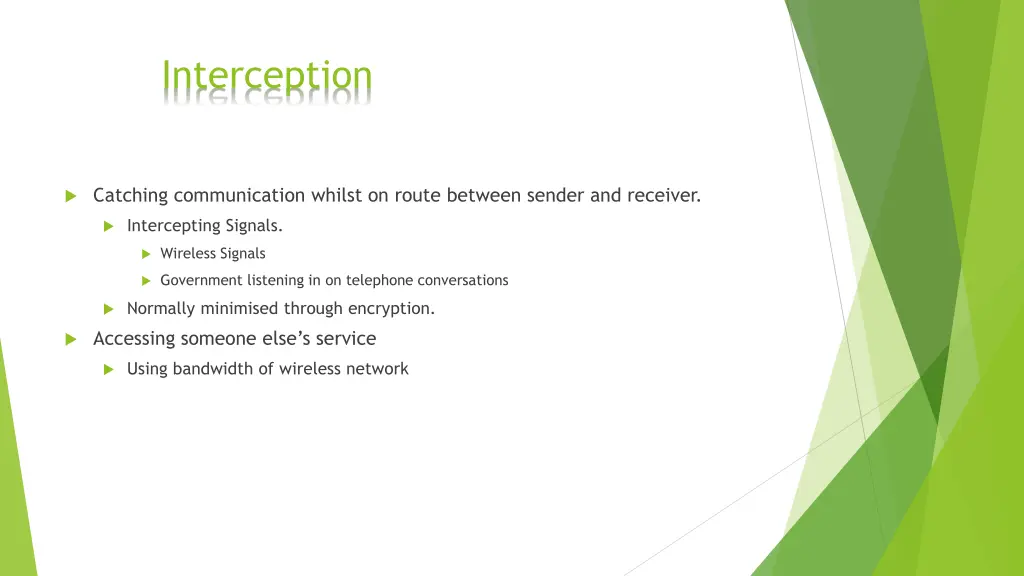 interception