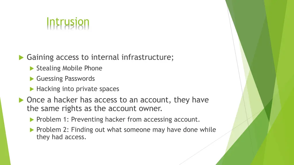 intrusion