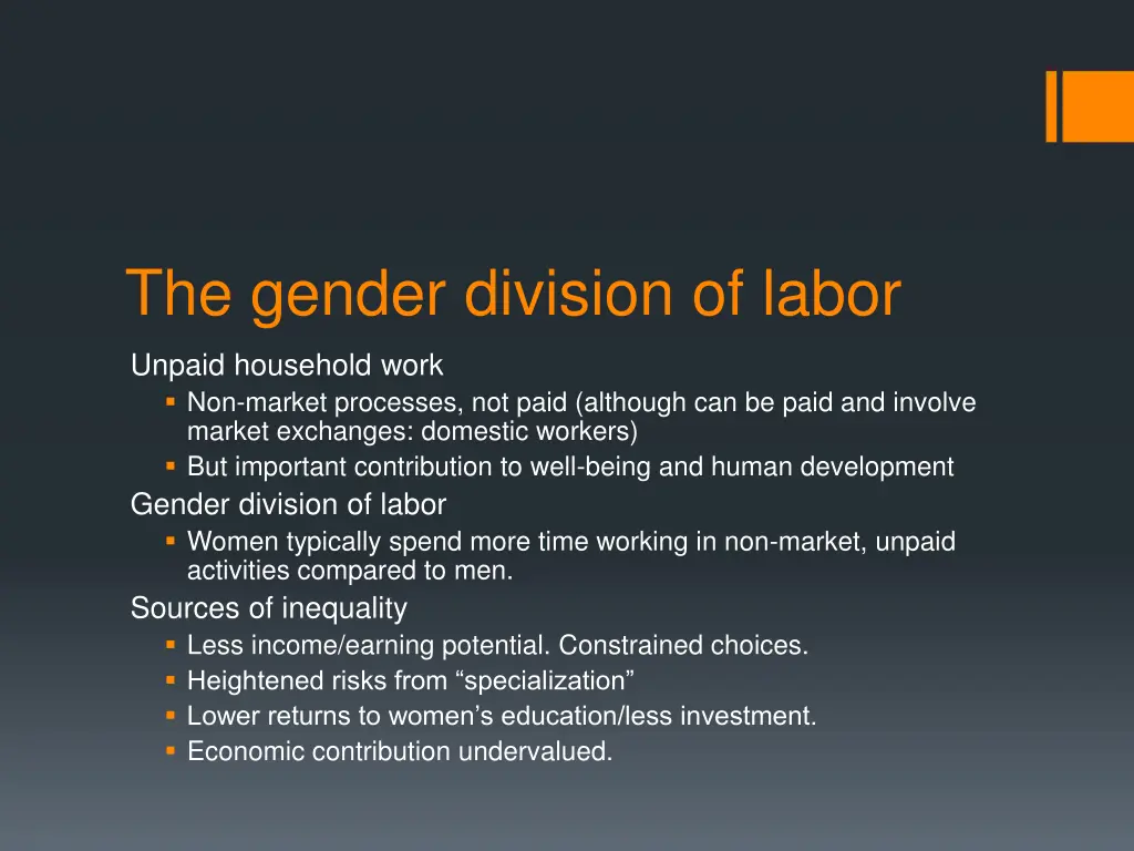 the gender division of labor