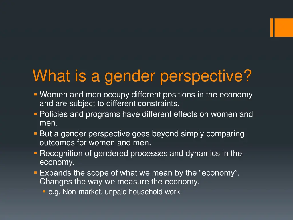 what is a gender perspective