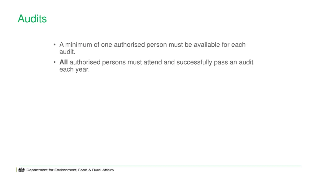 audits 1