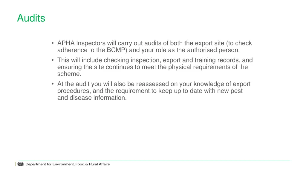 audits