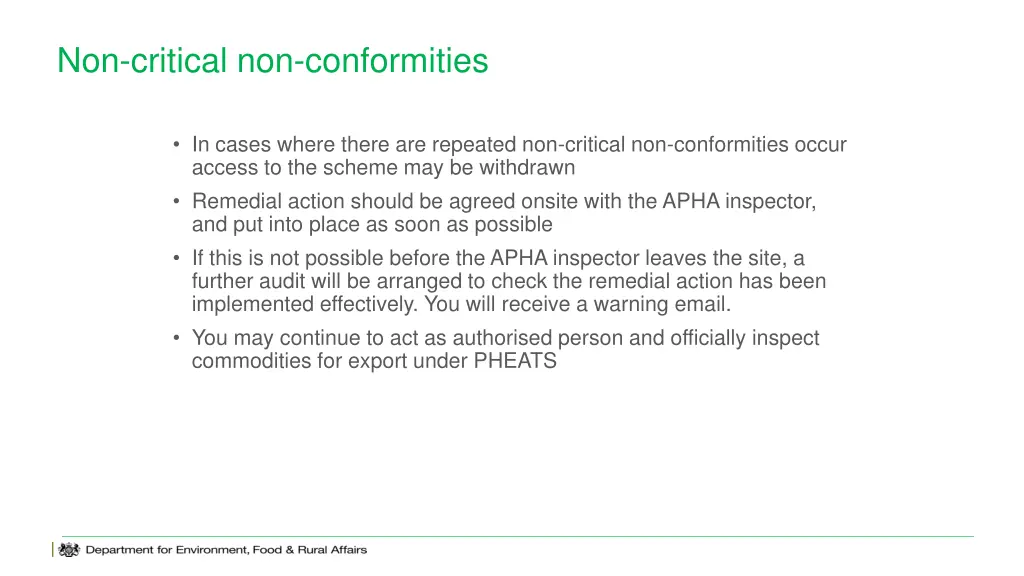 non critical non conformities 1