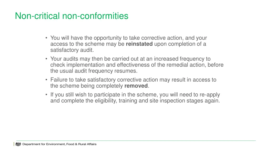 non critical non conformities 4