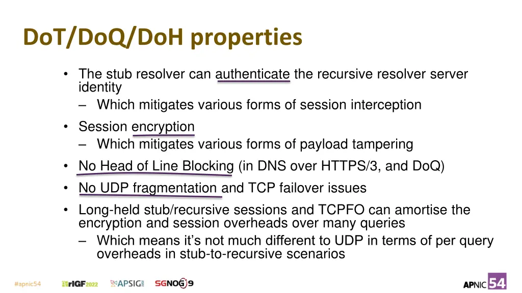 dot doq doh properties