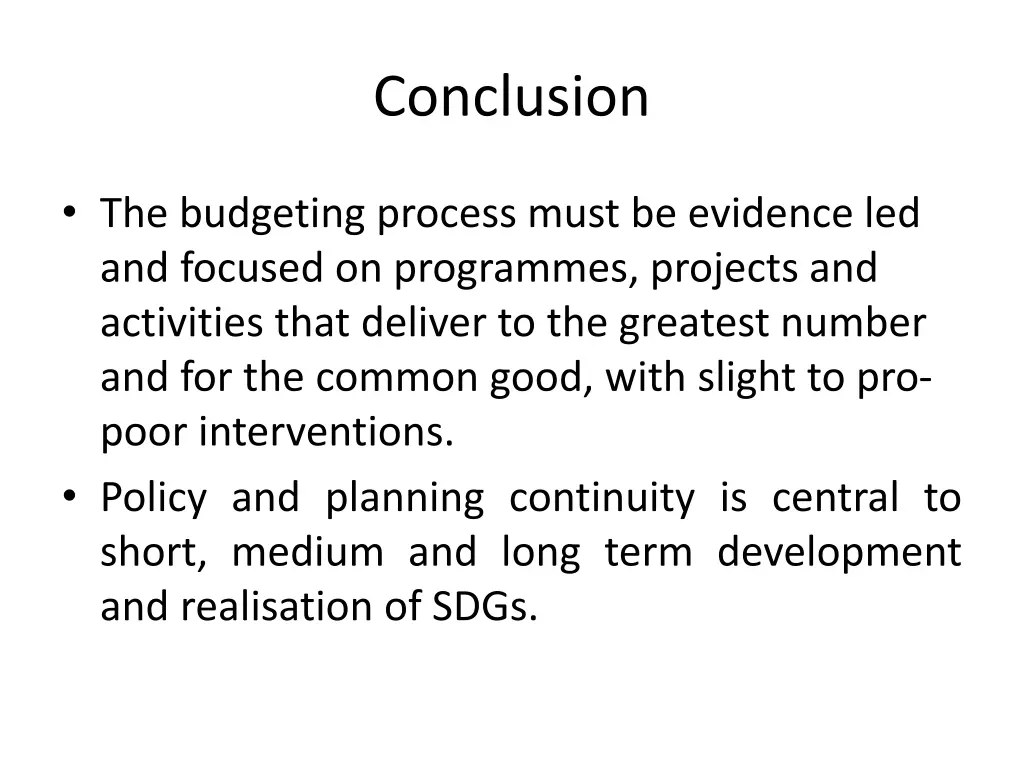 conclusion