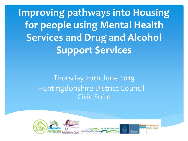 improving pathways into housing for people using