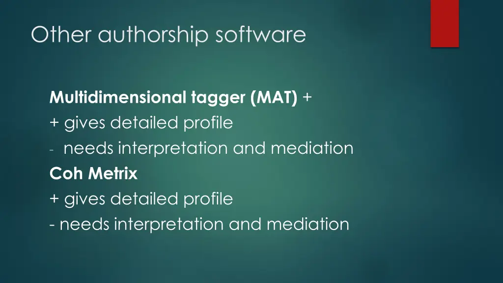 other authorship software
