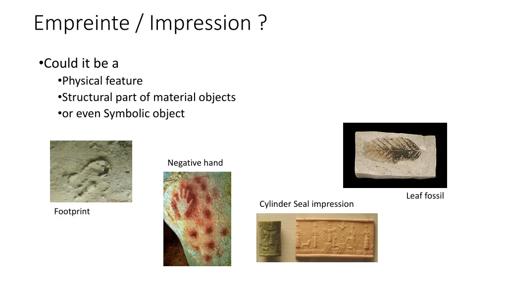empreinte impression