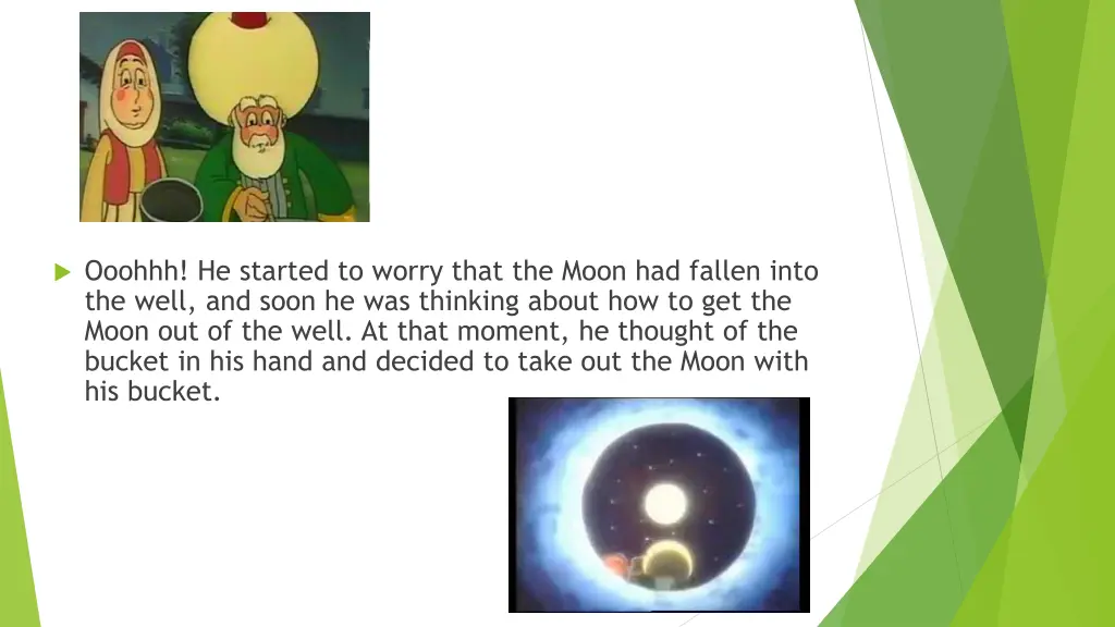 ooohhh he started to worry that the moon
