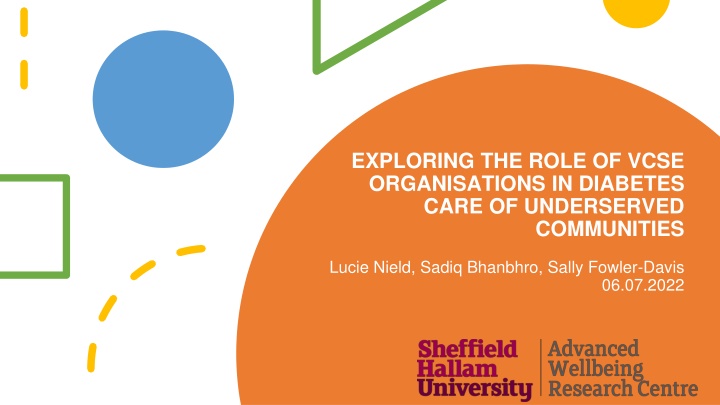 exploring the role of vcse organisations