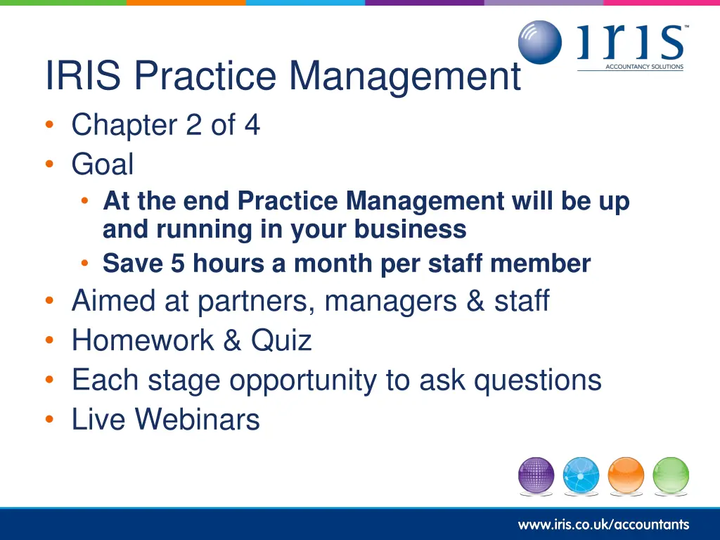 iris practice management chapter 2 of 4 goal