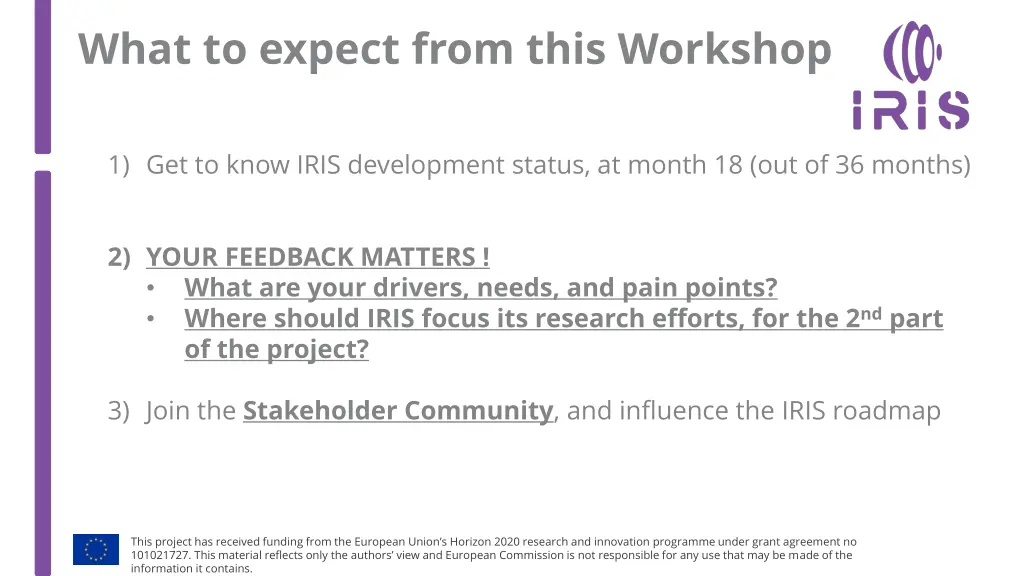 what to expect from this workshop
