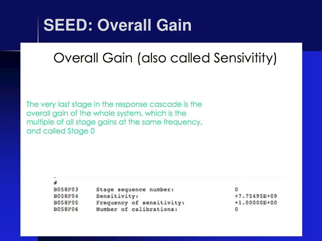 seed overall gain