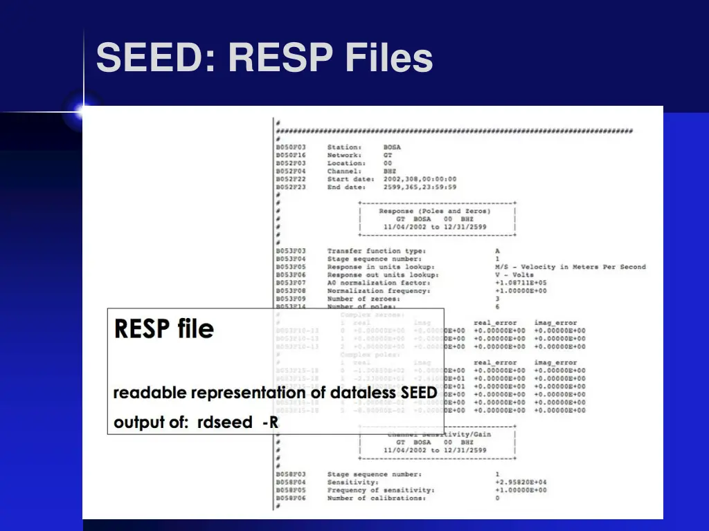 seed resp files