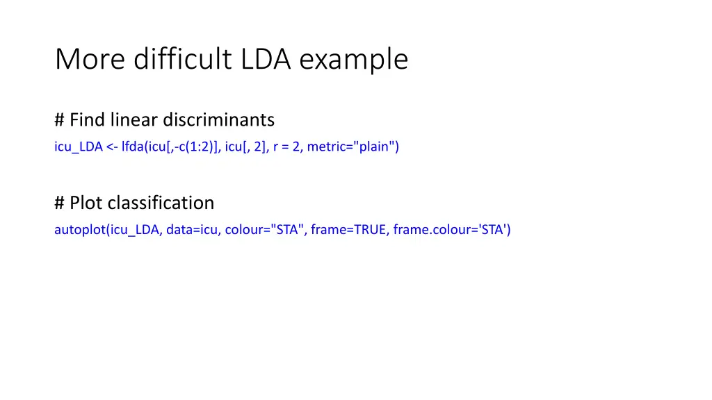 more difficult lda example