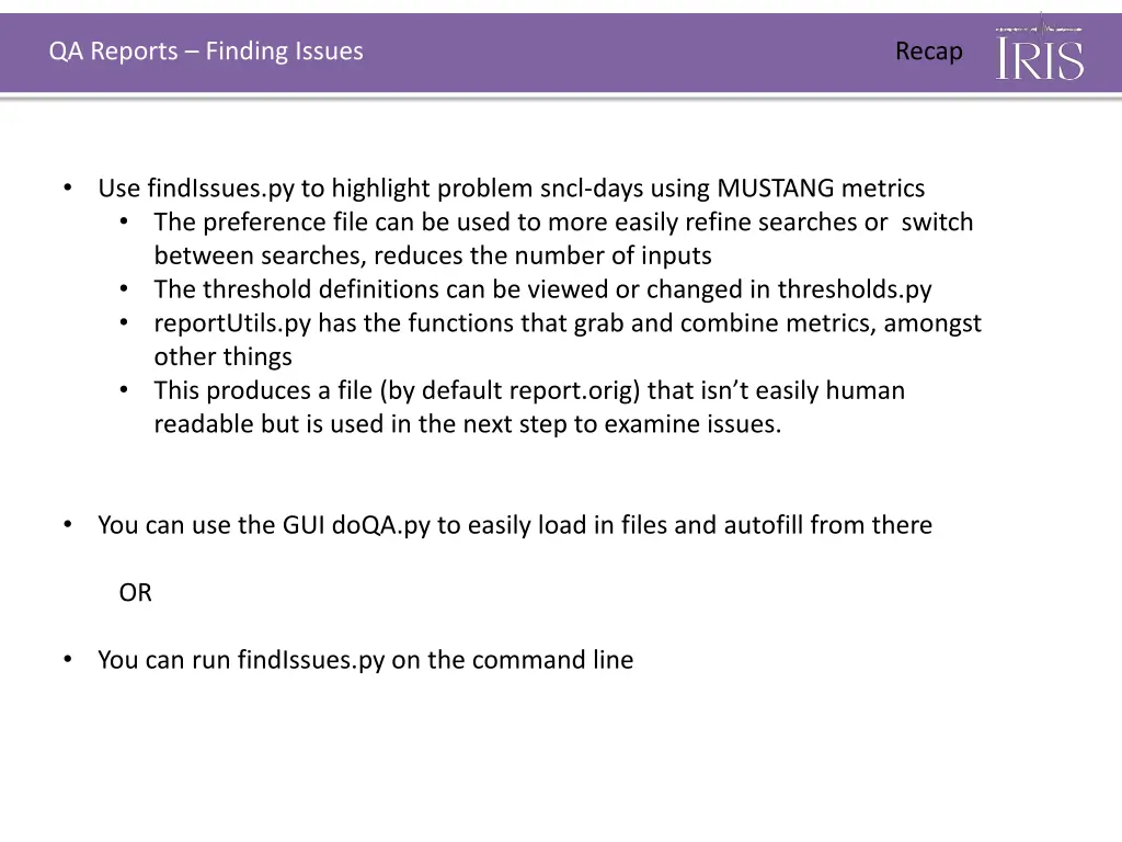 qa reports finding issues 6