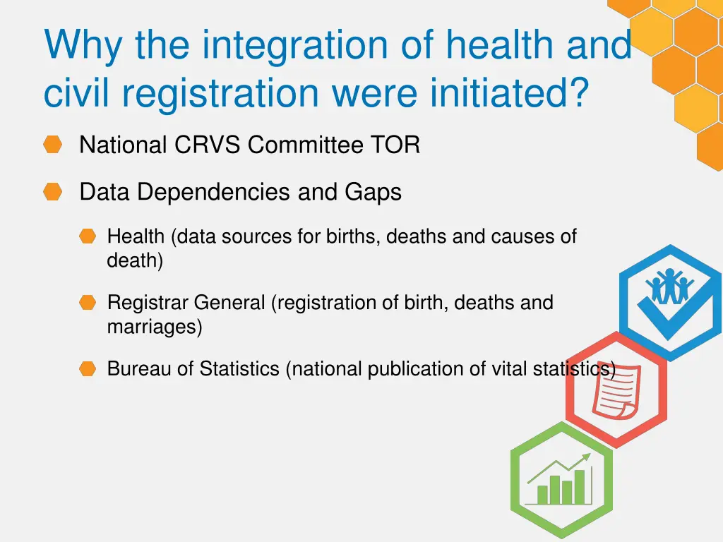 why the integration of health and civil