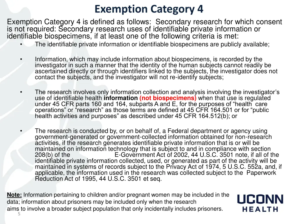 exemption category 4