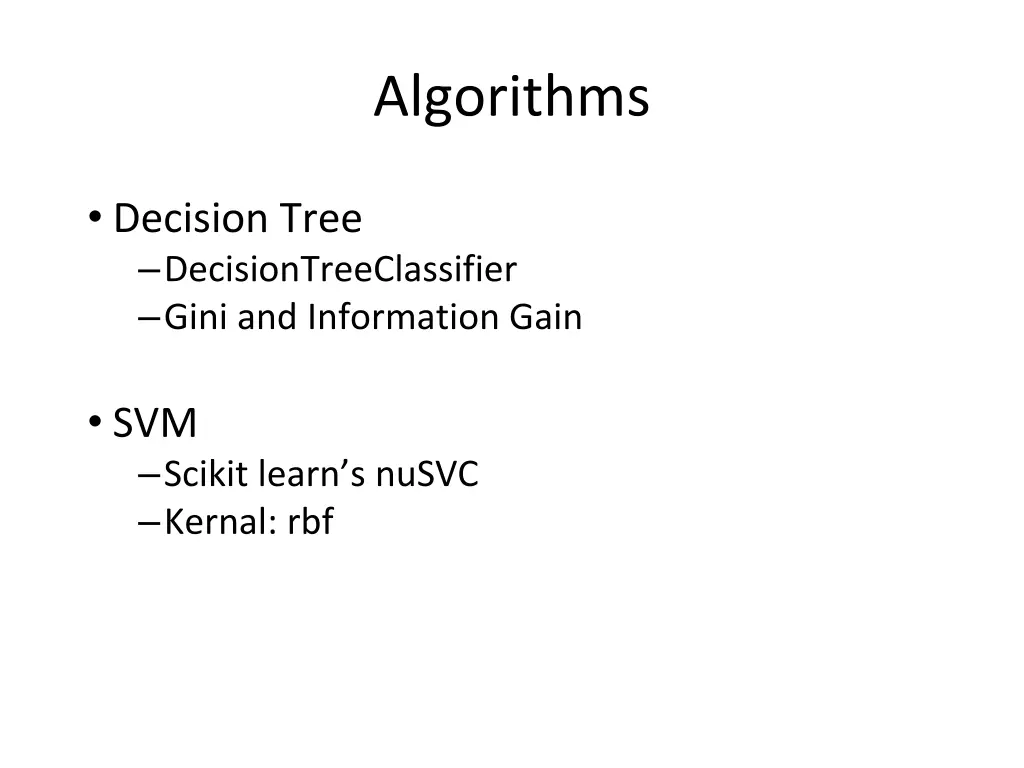 algorithms