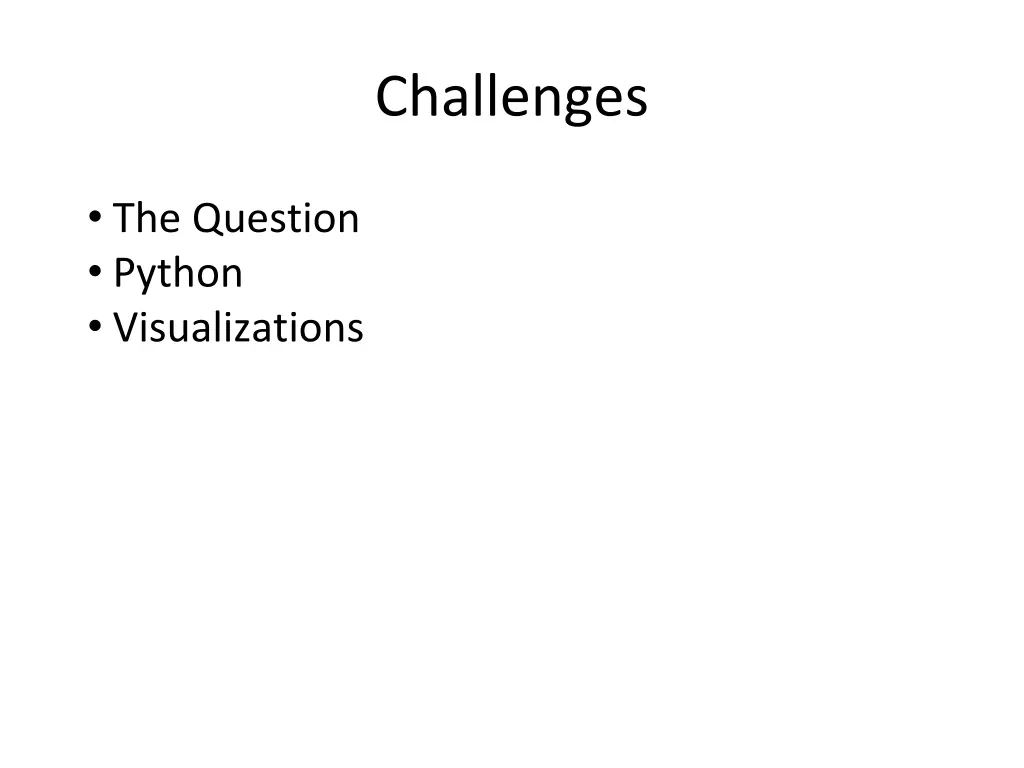 challenges