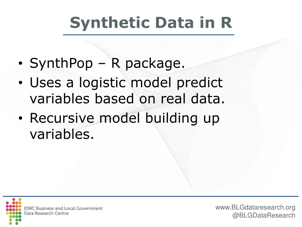 synthetic data in r