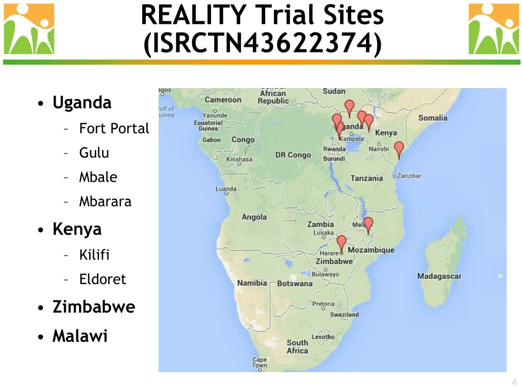 reality trial sites isrctn43622374