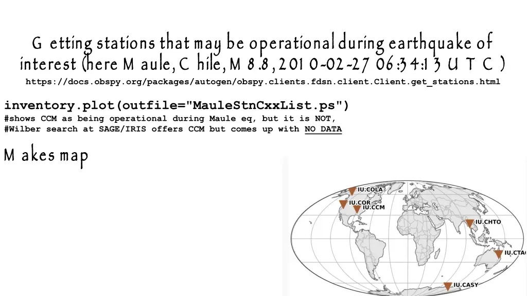 g etting stations that may be operational during 2