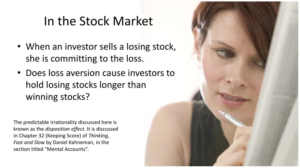 in the stock market