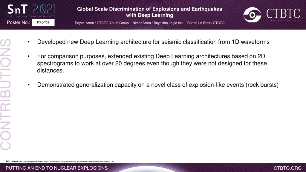 global scale discrimination of explosions 2