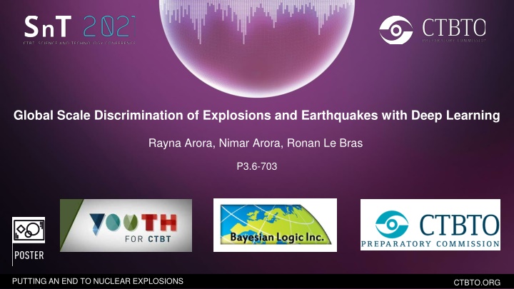 global scale discrimination of explosions
