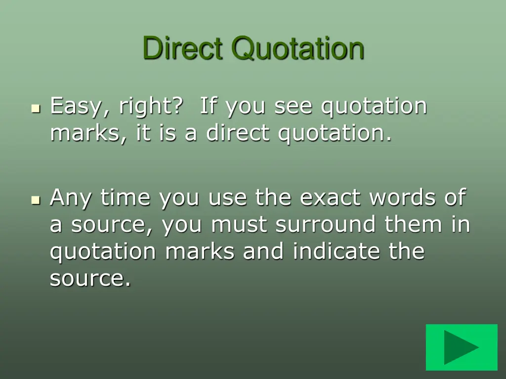 direct quotation