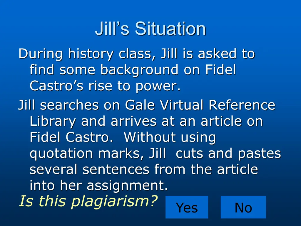 jill s situation
