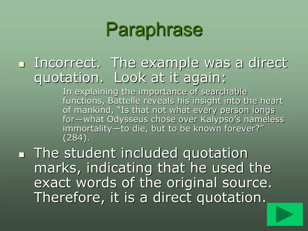 paraphrase 2