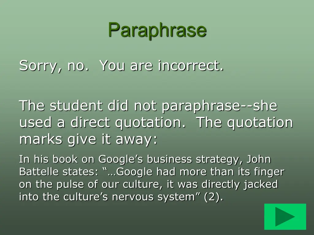 paraphrase