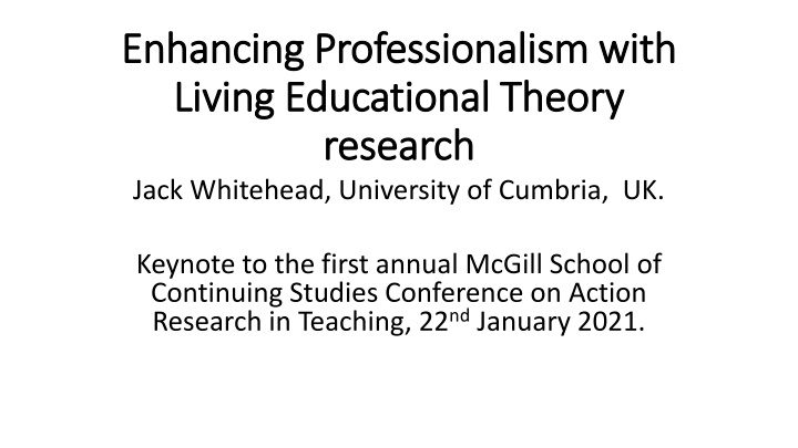 enhancing professionalism with enhancing