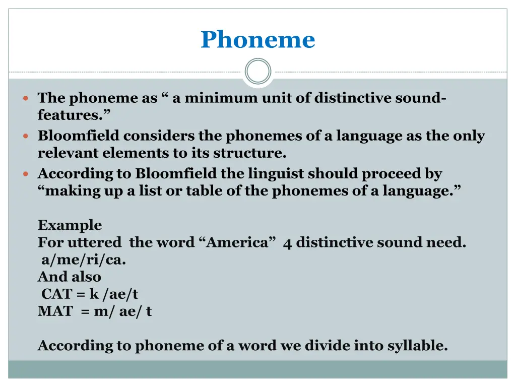 phoneme