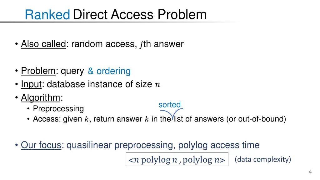 direct access problem