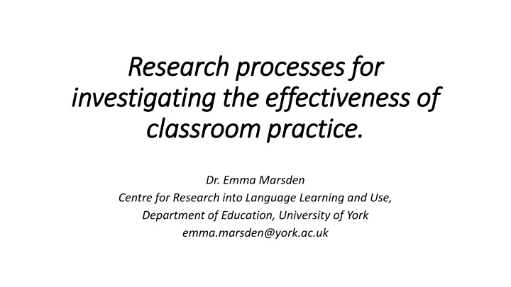 research processes for research processes