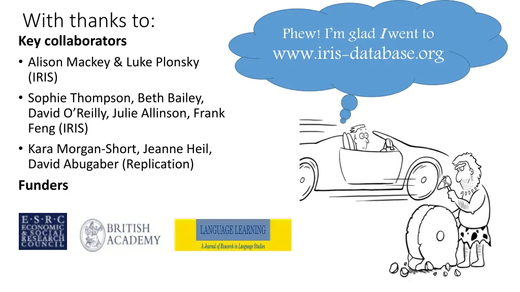 with thanks to key collaborators alison mackey