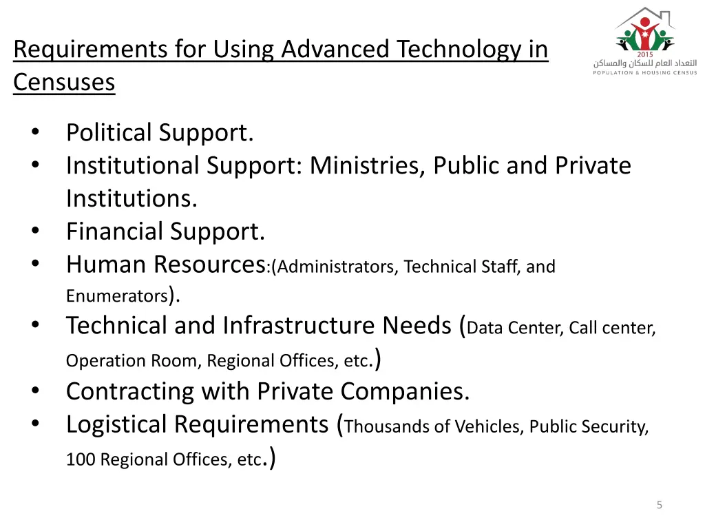 requirements for using advanced technology
