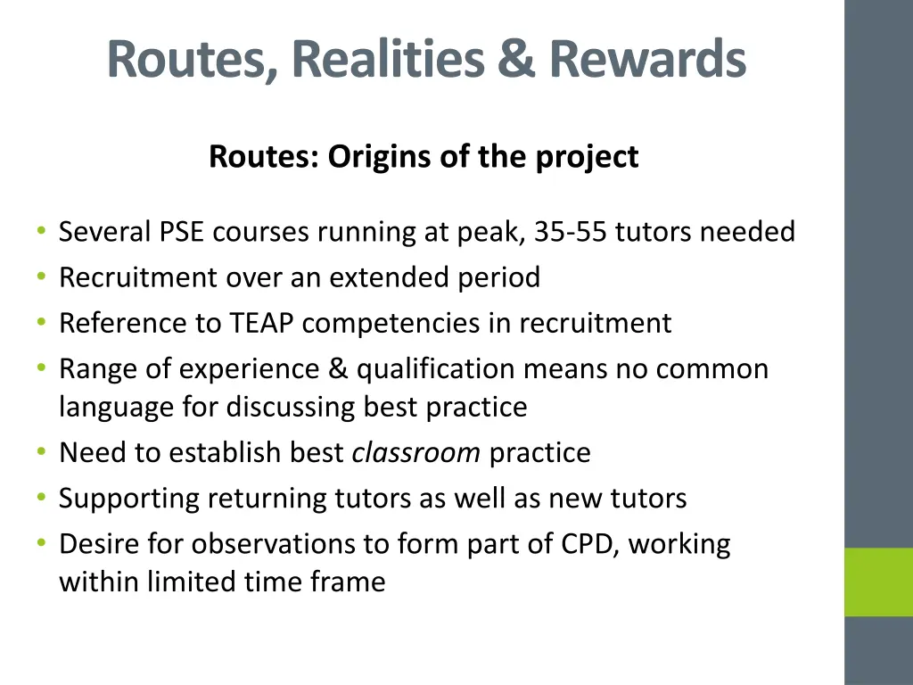 routes realities rewards 1