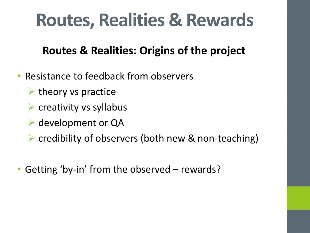routes realities rewards 2