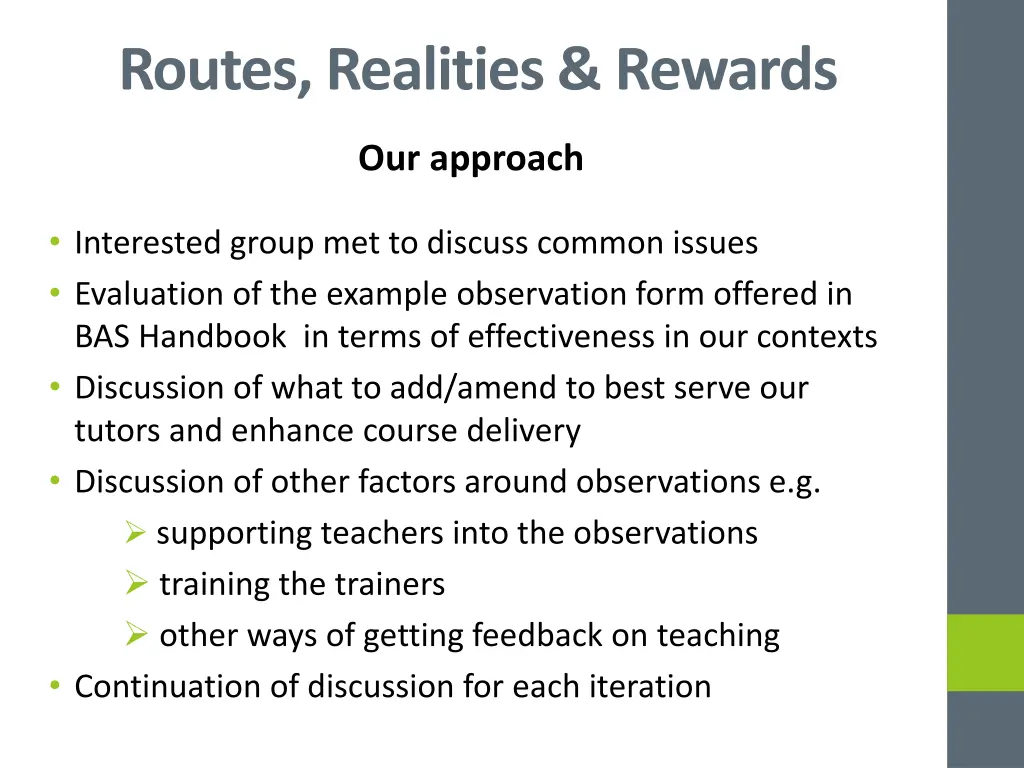 routes realities rewards 3