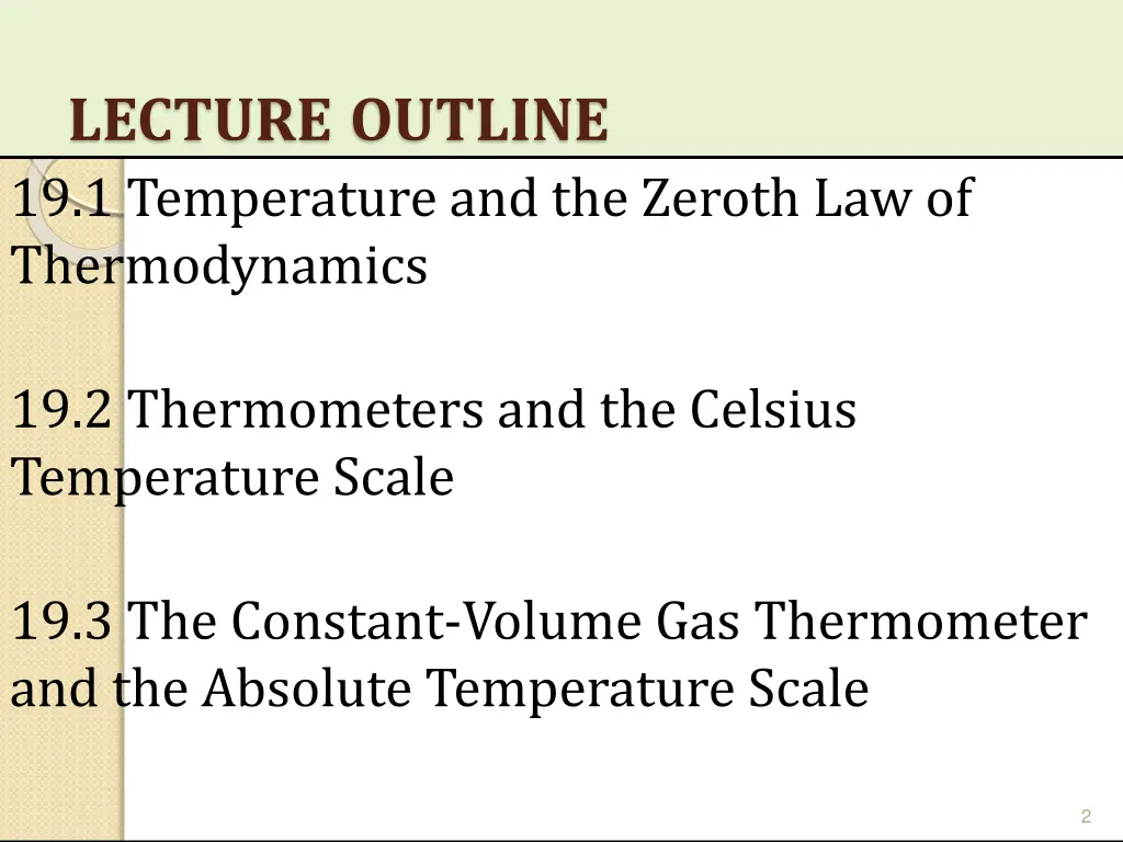 lecture outline 19 1 temperature and the zeroth