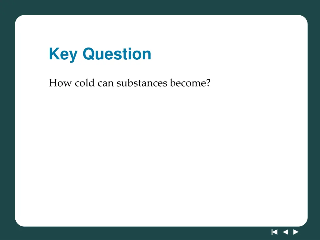 key question