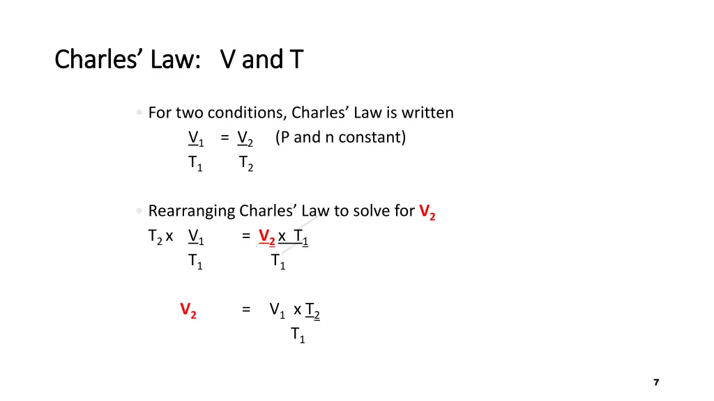 charles law v and t charles law v and t