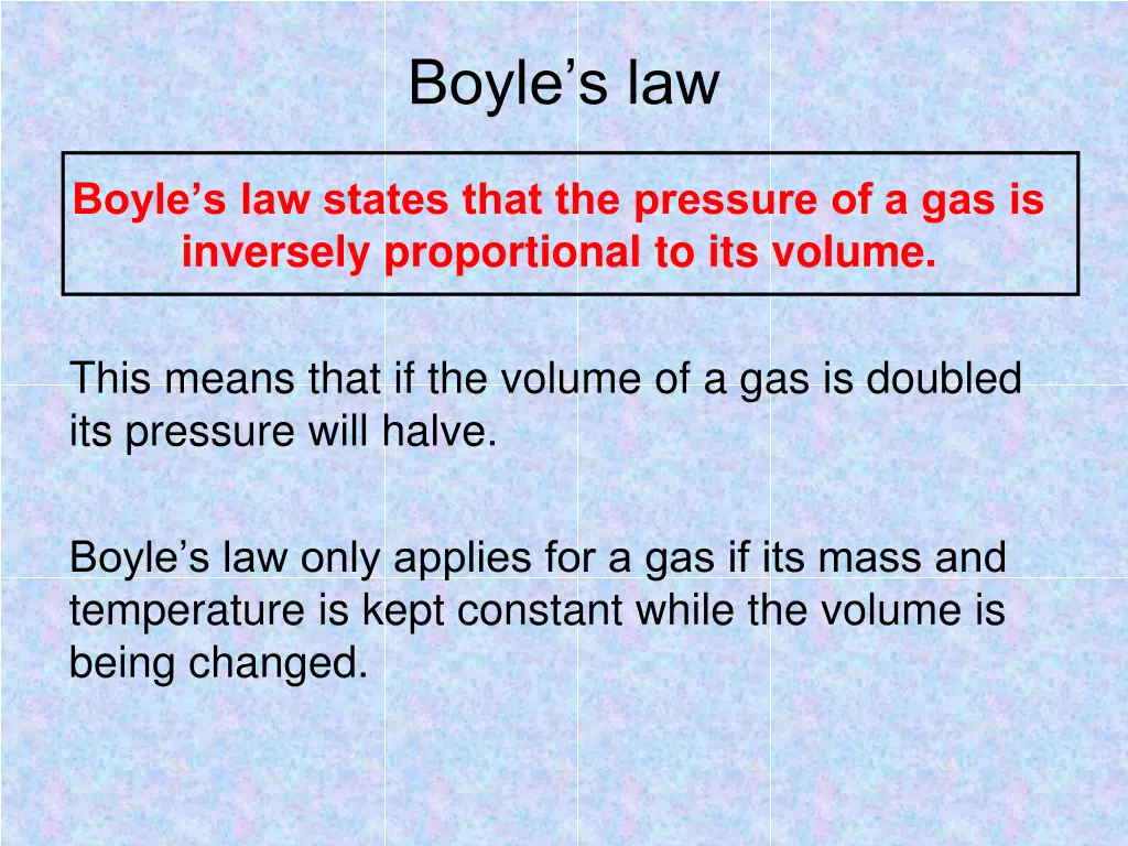boyle s law
